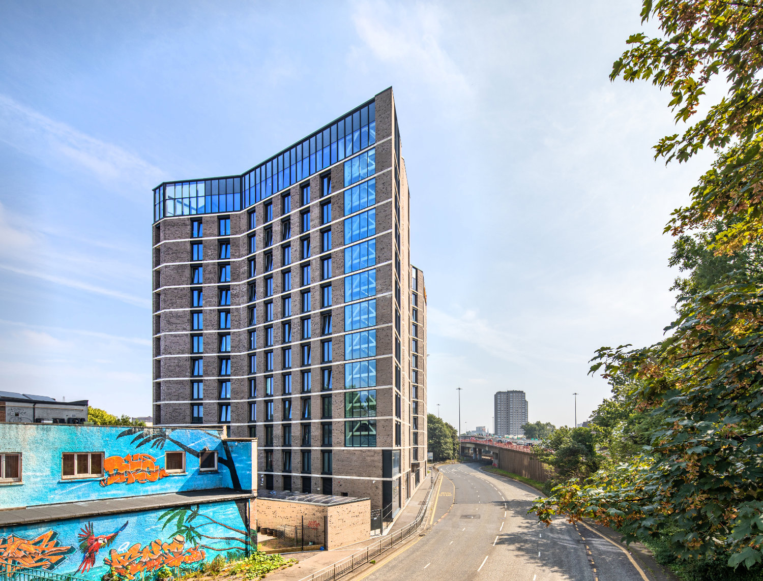 Full fenestration package installed at the new True student accommodation building in Glasgow.