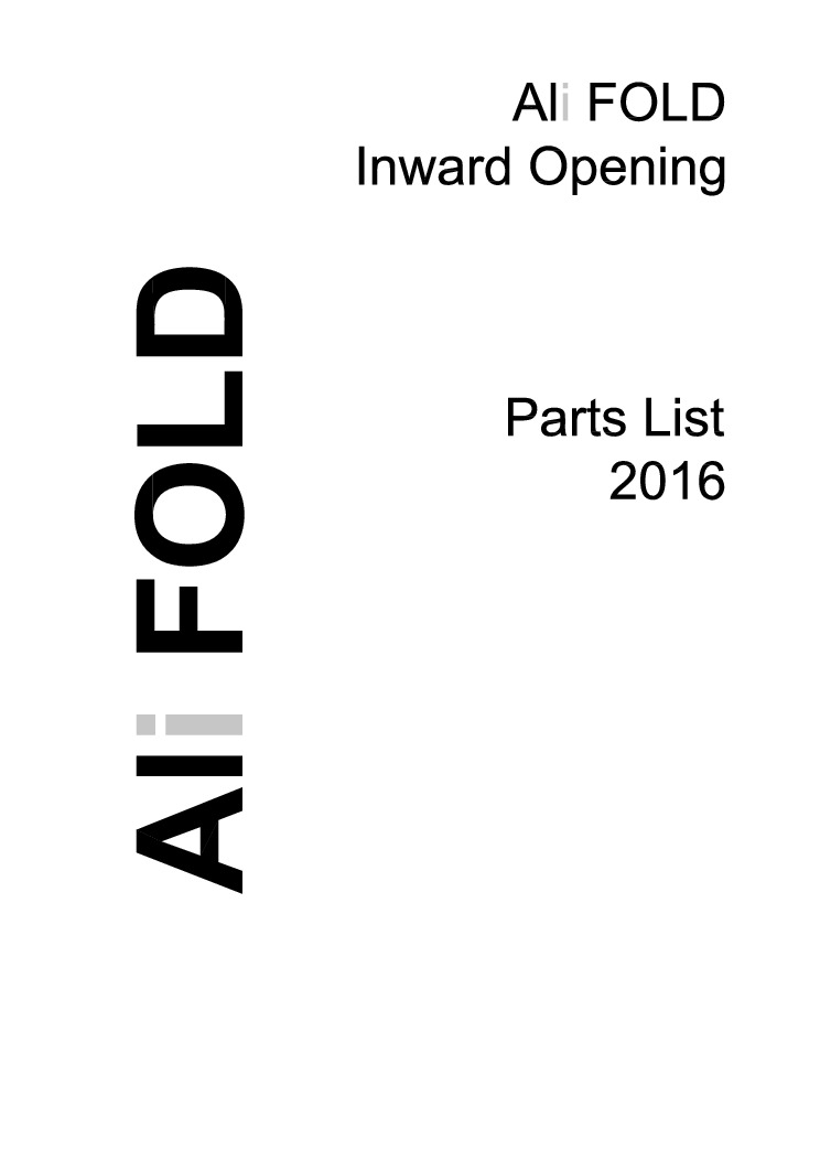 thumbnail of Ali FOLD Inward Opening Parts